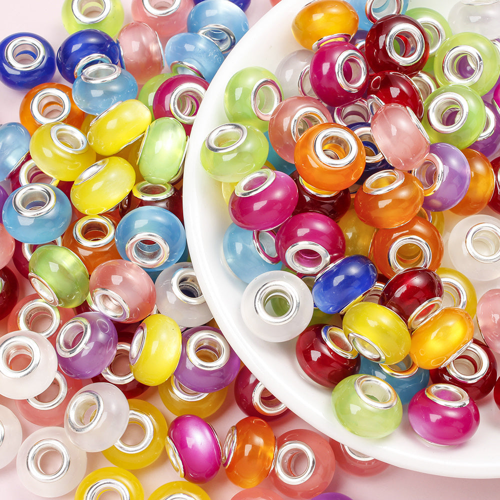 Resin Cat’s Eye Large Hole Beads