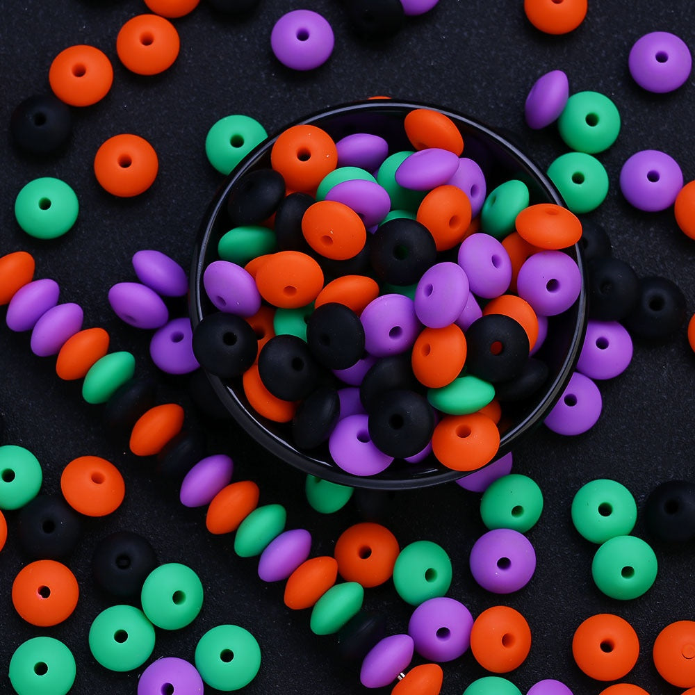 Silicone Abacus Spacer Beads