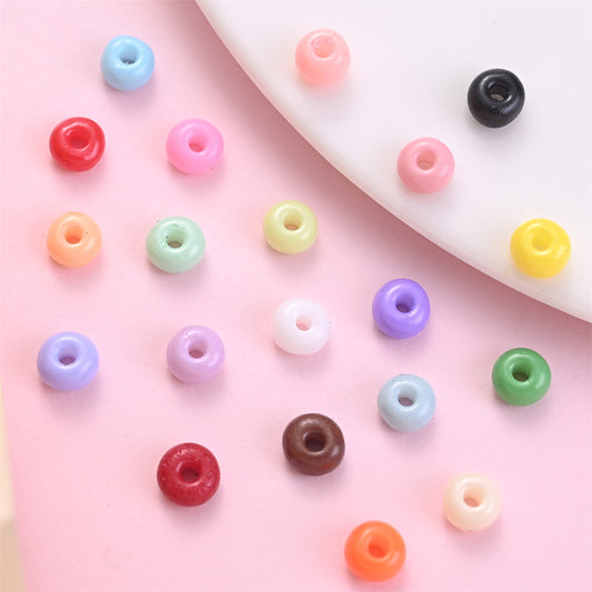30g/set Approx. 400pcs 4mm Glass Seed Beads