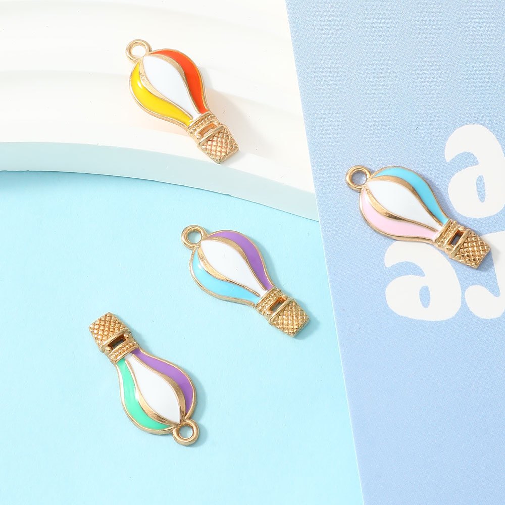 Hot Air Balloon Drip Pendant Charms