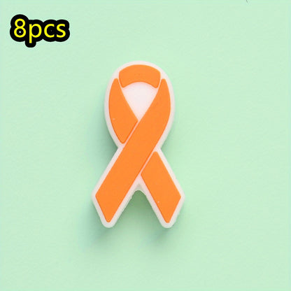 Cancer Awareness Ribbon Focal Beads