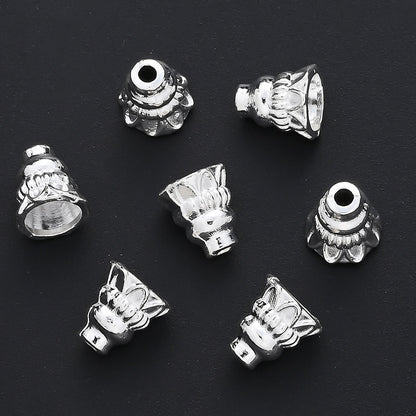 Tibetan Silver Alloy Flower Bead Caps