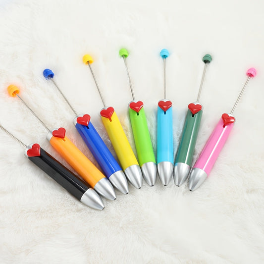 155x14 mm Creative Plastic Beaded Ballpoint Pen