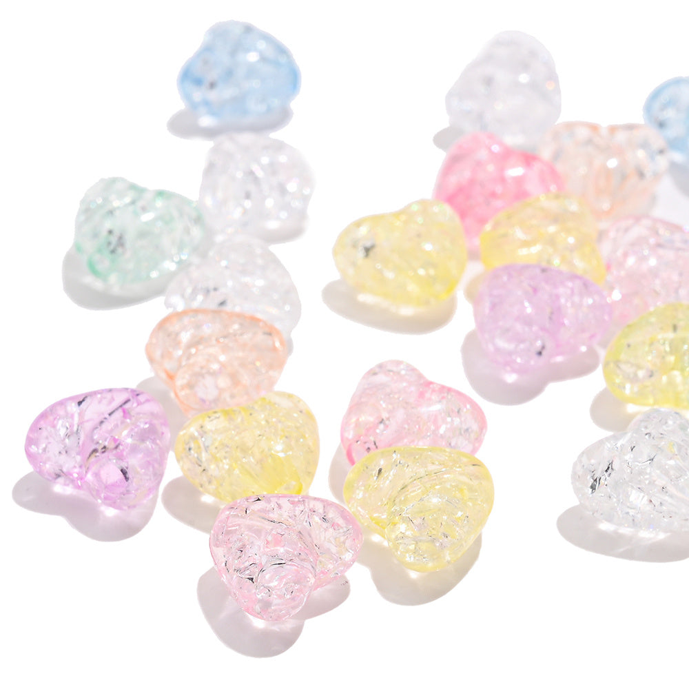 Acrylic Popped Crystal Love Beads