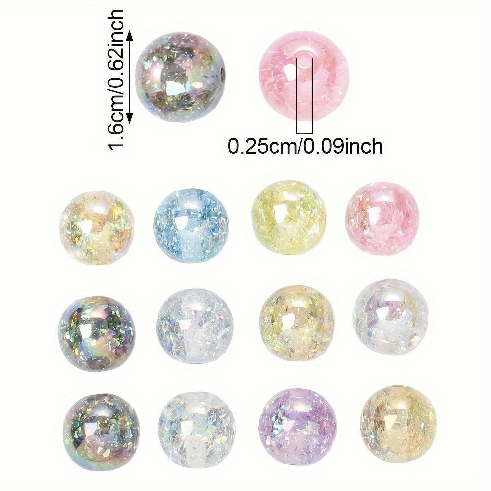 Shiny AB Round Acrylic Beads