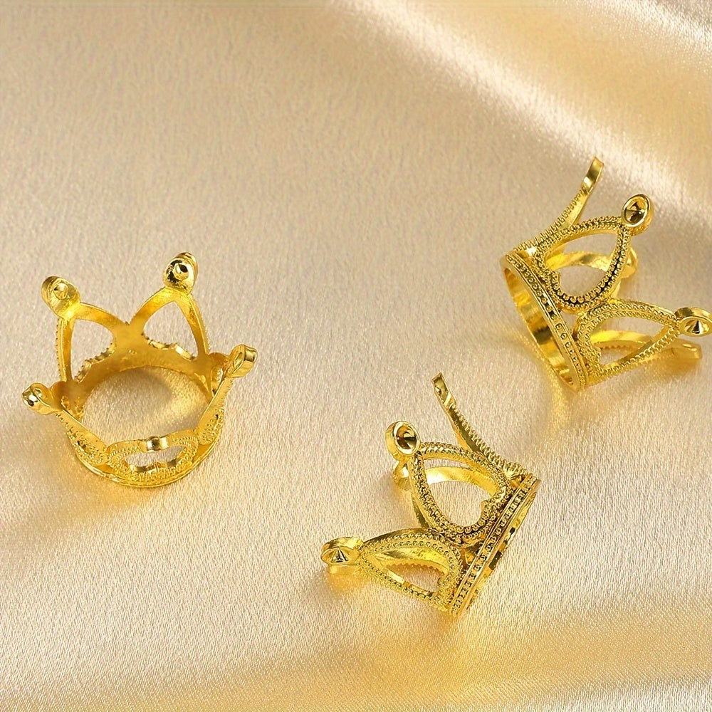 Vintage Crown Alloy Spacer Beads