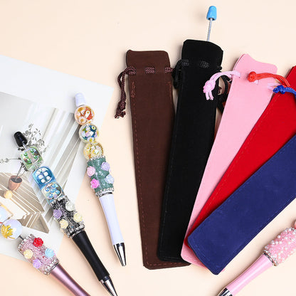 17.5x3.5 cm Flannel Pencil Storage Bags