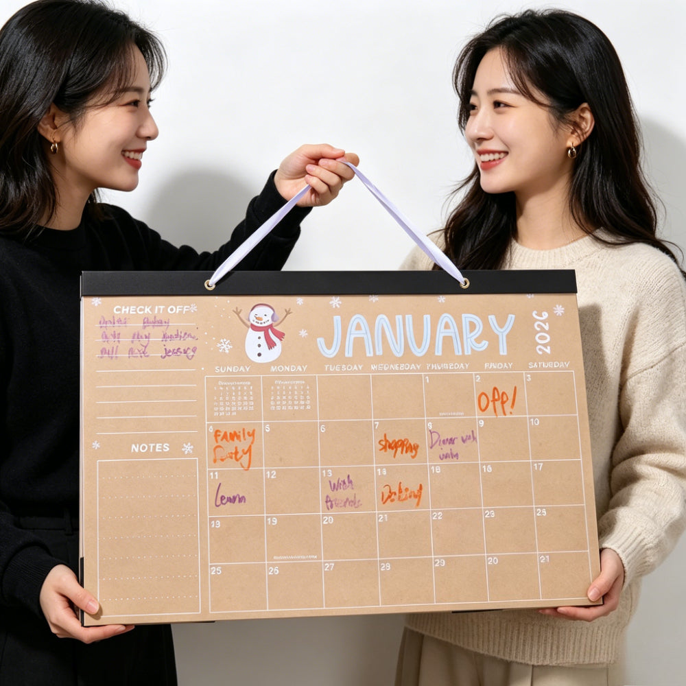 1/2/5PCS 2026–2027 18-Month Wall Calendar
