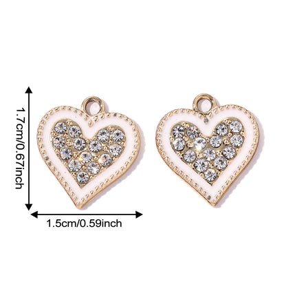 Valentine’s Day Heart Alloy Pendants