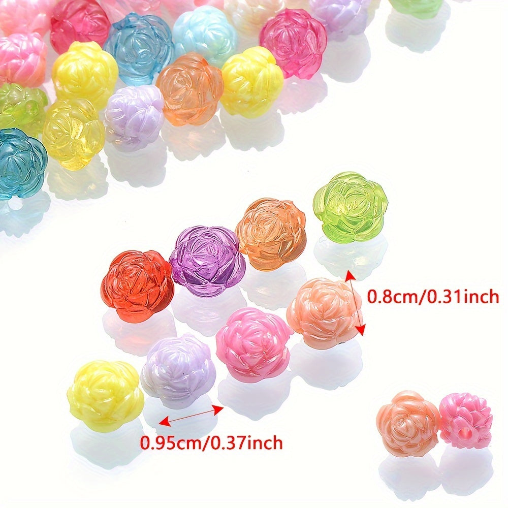Rose Acrylic Beads