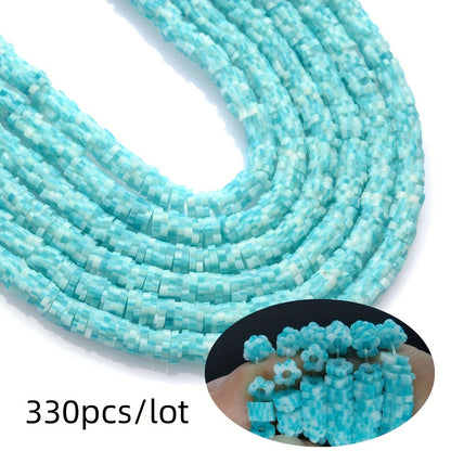 Flower Shape Polymer Clay Bead