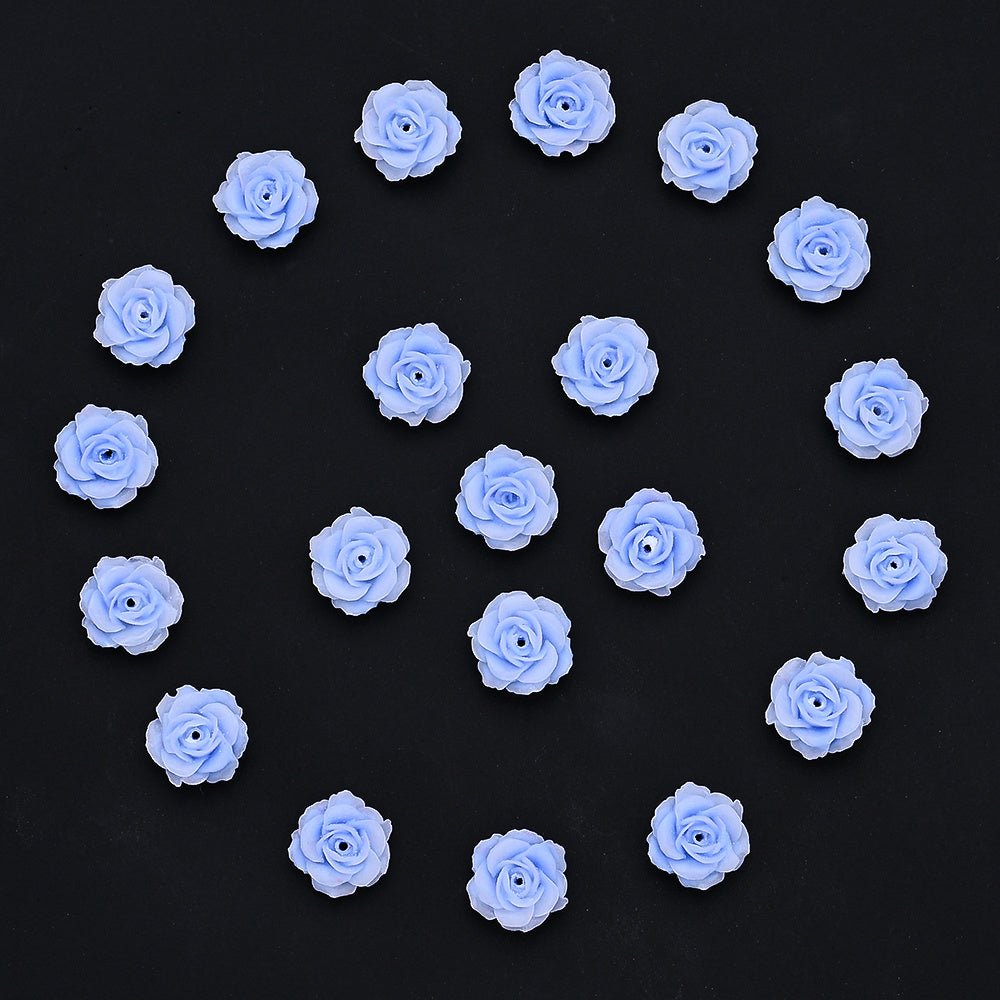 Gradient Resin Camellia Spacer Beads