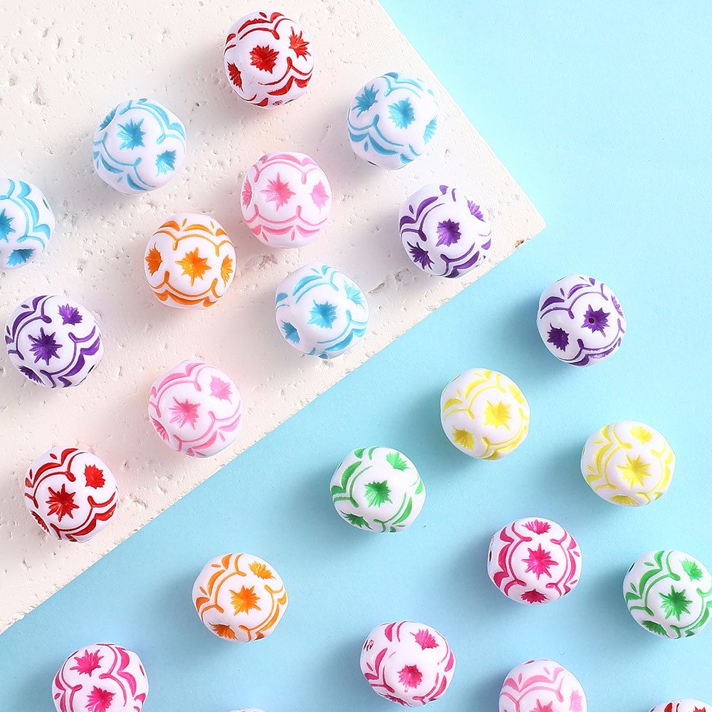 Skull Acrylic Spacer Beads