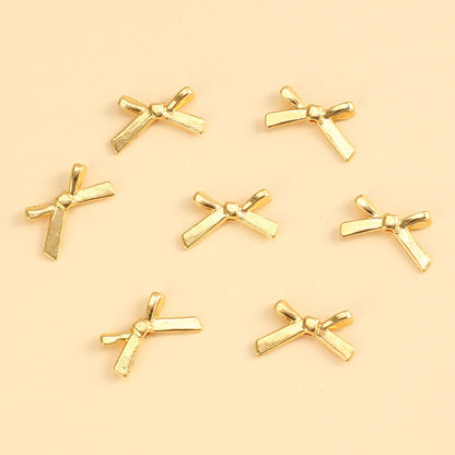 Gold & Silver Bow Alloy Beads