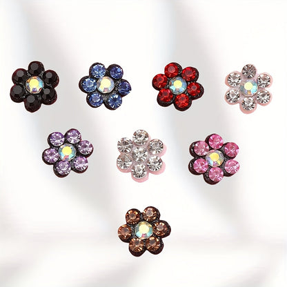 Plum Blossom Rhinestone Patches