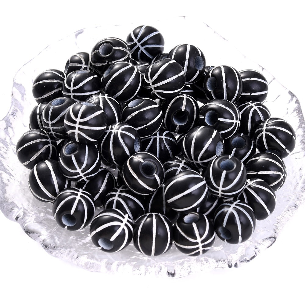 50pcs 39 Styles Mixed Sports Ball Beads