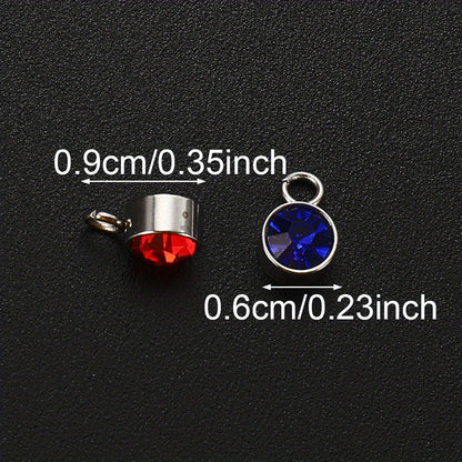 Birthstone Alloy Pendants