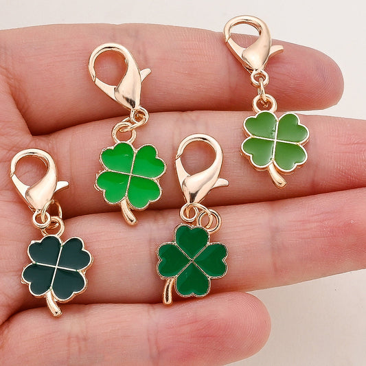 Four-Leaf Clover Lucky Keychain Set