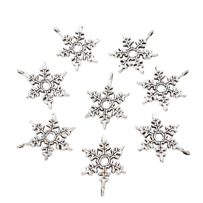Hollow Snowflake Alloy Pendants