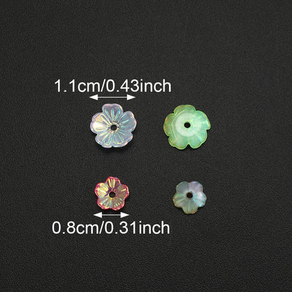Gradient Acrylic Plum Blossom Beads