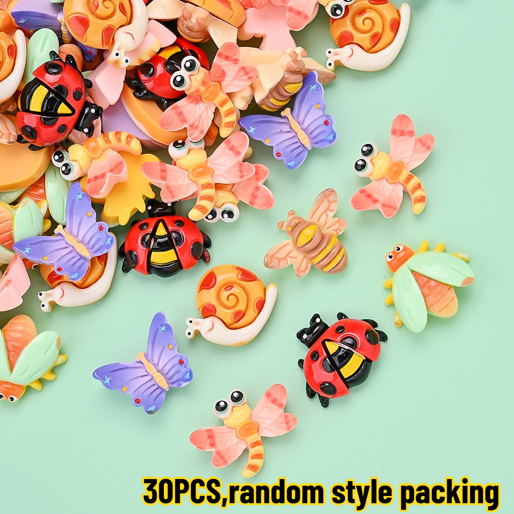 Cartoon Resin Insect Charms