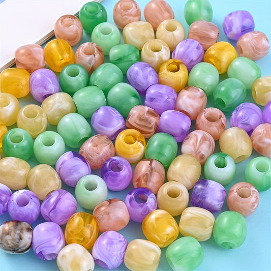 Barrel Acrylic Large Hole Beads