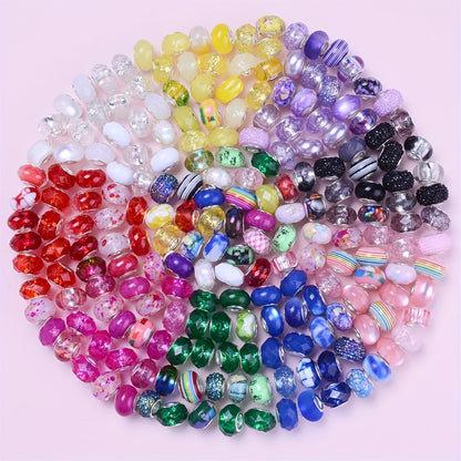 Acrylic Large Hole Spacer Beads