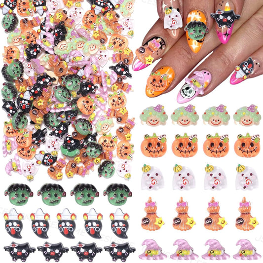 Halloween Resin Patch Beads Set