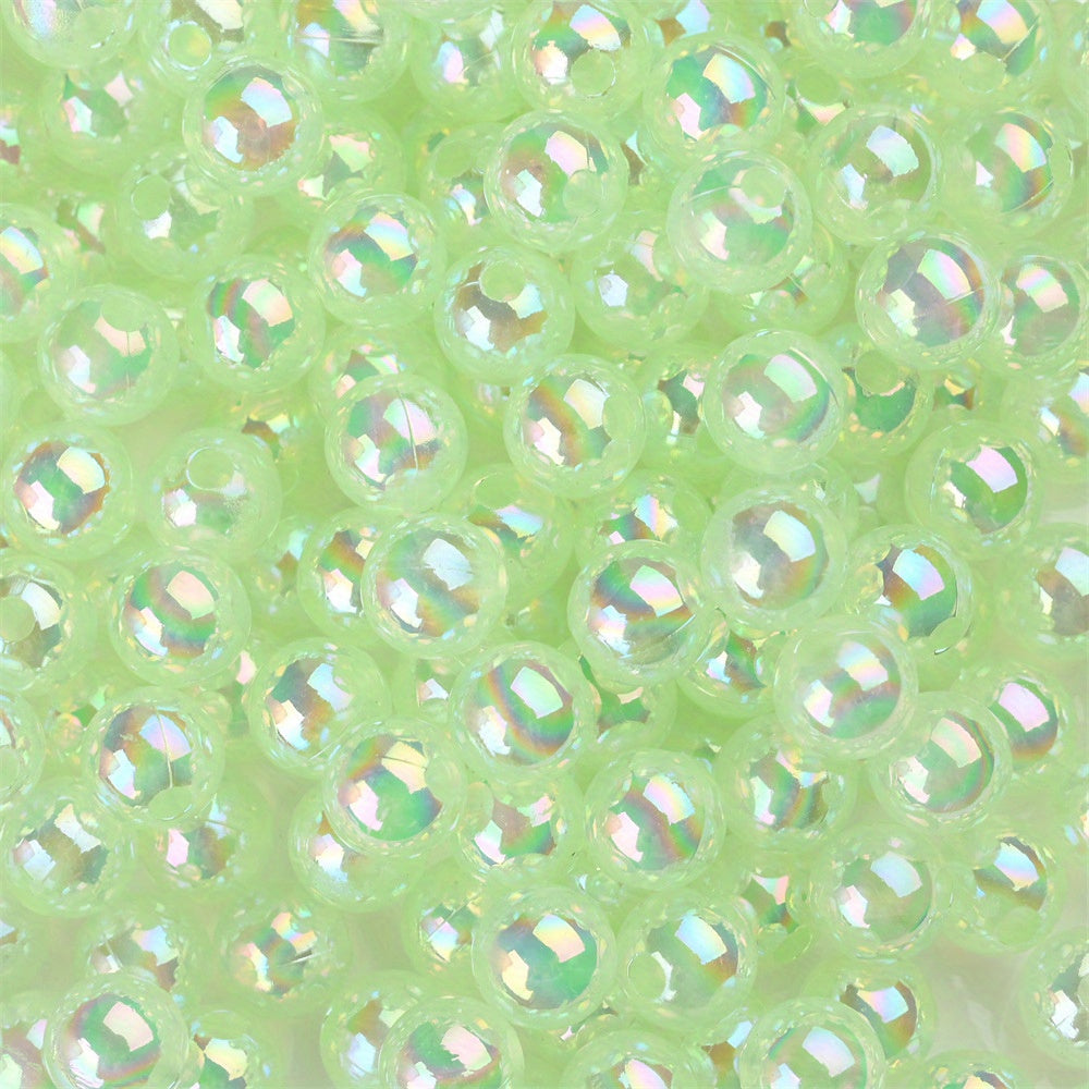 8 mm Colorful Clear Acrylic Beads