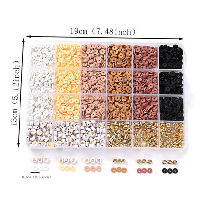 2300pcs/Box Clay Beads Bracelet Making Kit