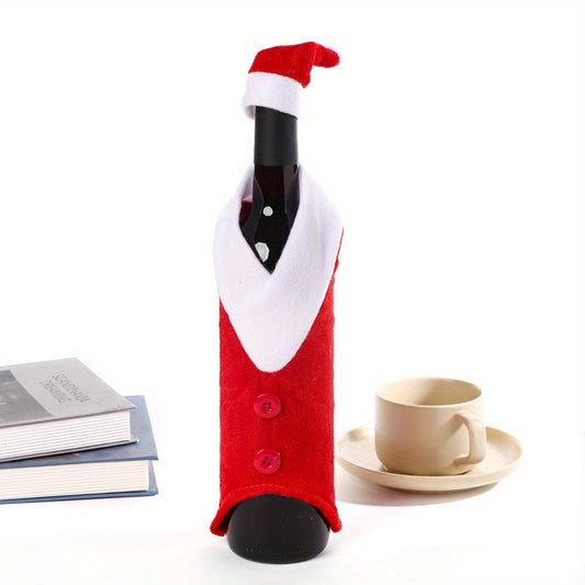 Christmas Velvet Wine Bottle Hat Covers