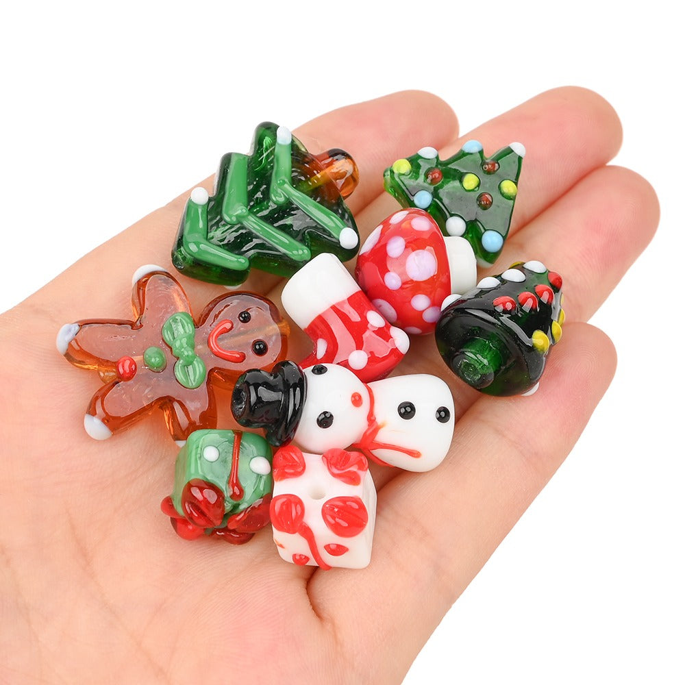 Christmas Glass Beads