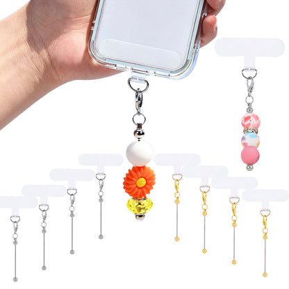 Golden & Silvery Blank Phone Chain Set