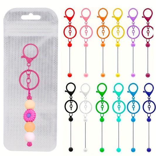 10-Piece Beadable Keychain Bar & Pouch Set