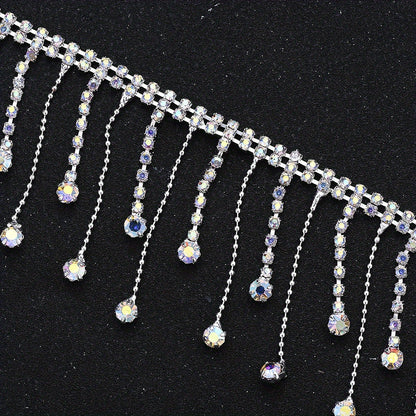 Rhinestone Tassel Chain