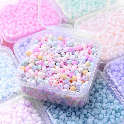 1000PCS 3mm Macaron Multicolor Glass Seed Bead Set
