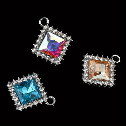 Square Alloy Pendant Set