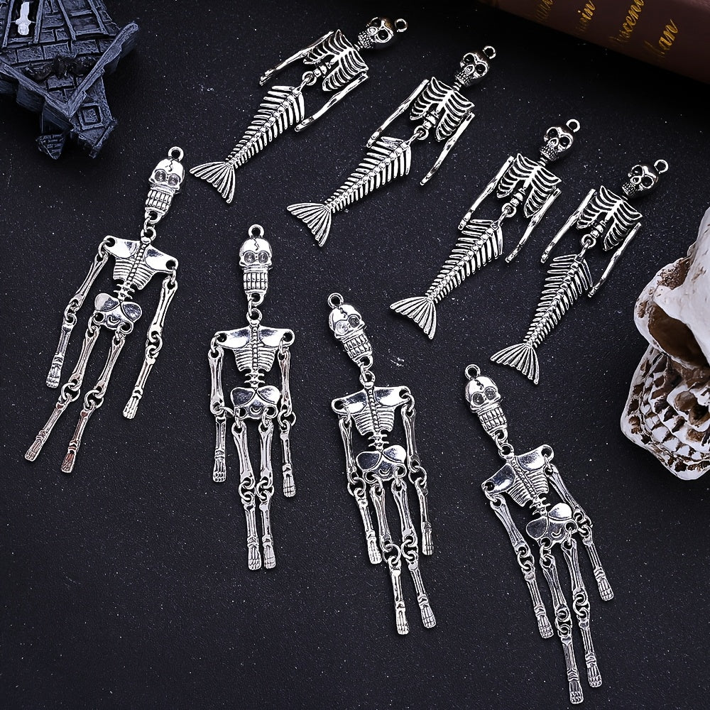 Halloween Mermaid Skull Charms