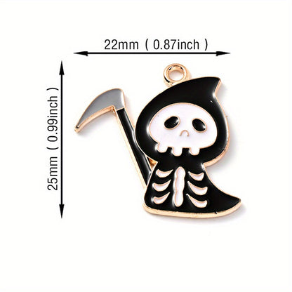 Halloween Alloy Enamel Pendants