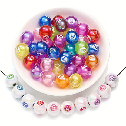 AB Digital Engraved Acrylic Beads