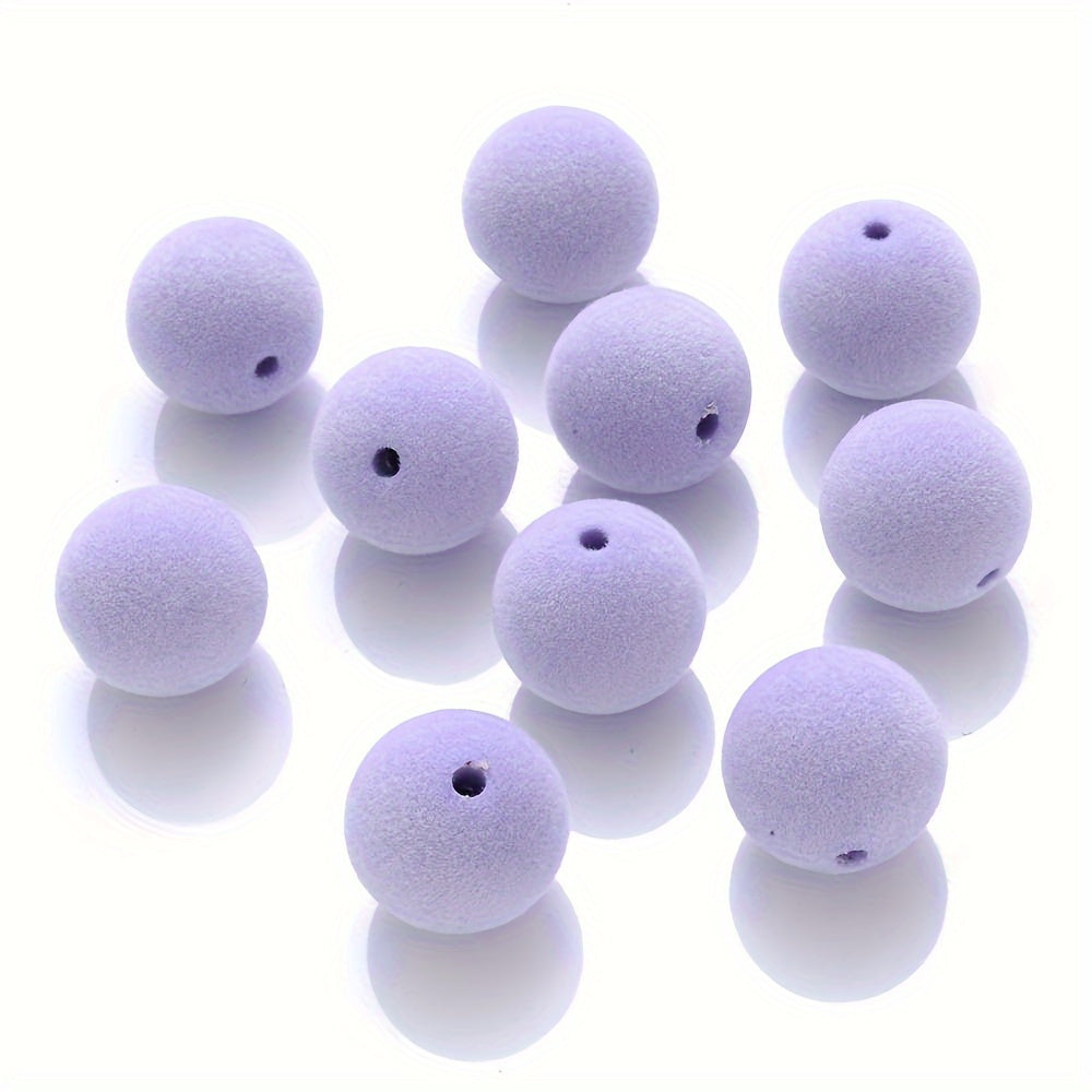 Fleece Pompom Acrylic Beads