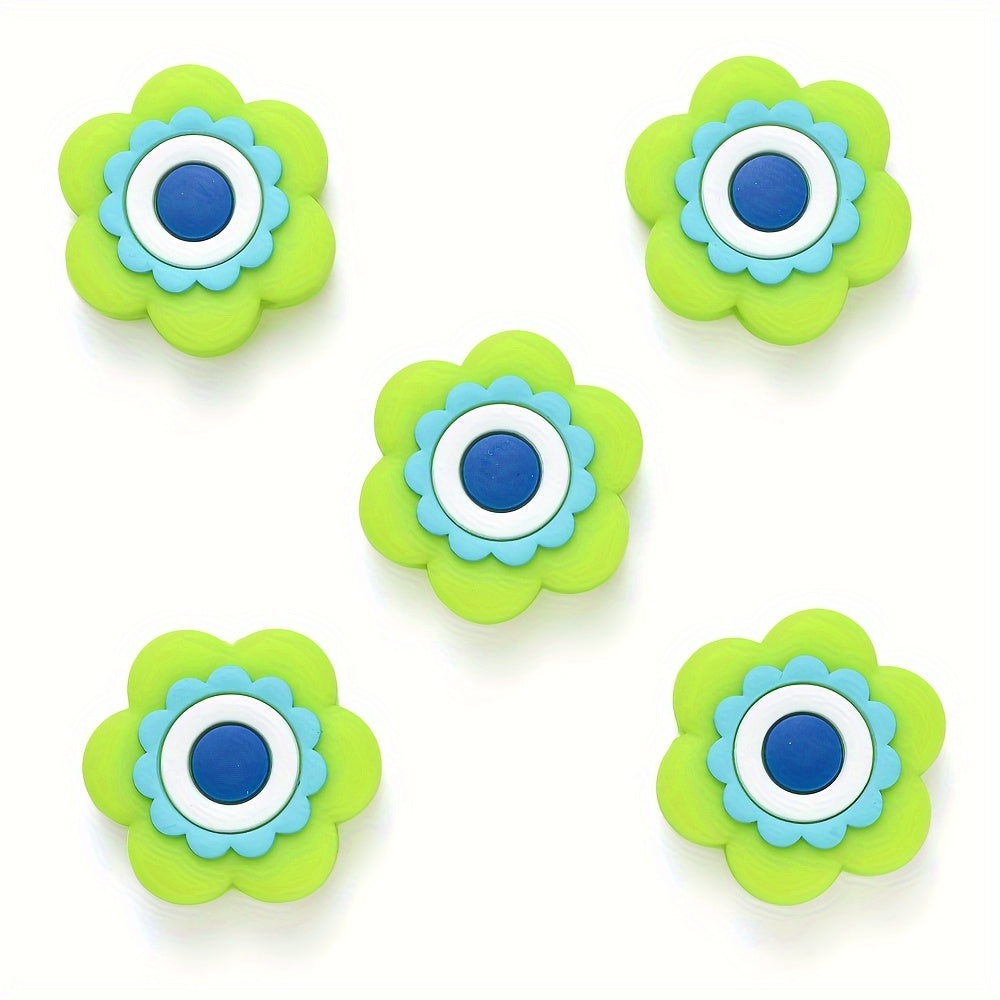 Mixed Flower Silicone Beads