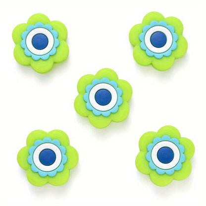 Mixed Flower Silicone Beads