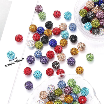 Rhinestone Spacer Beads Set