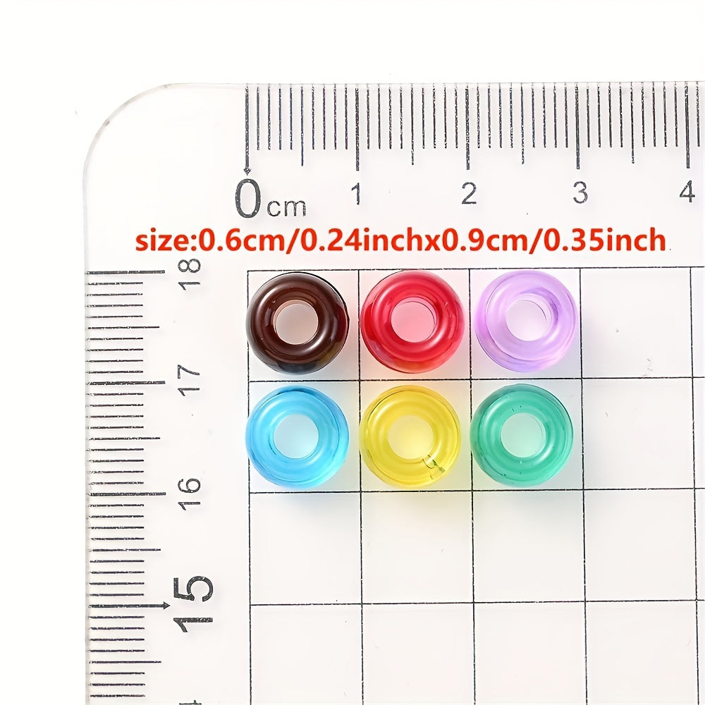 Transparent Colorful Pony Beads