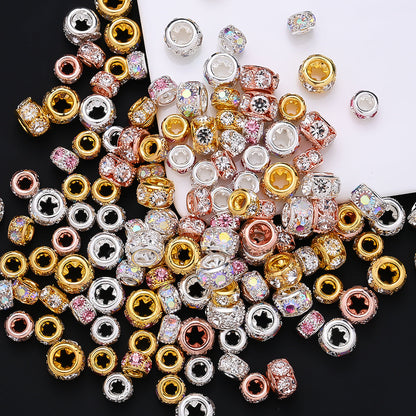 Retro Large Hole Barrel Beads