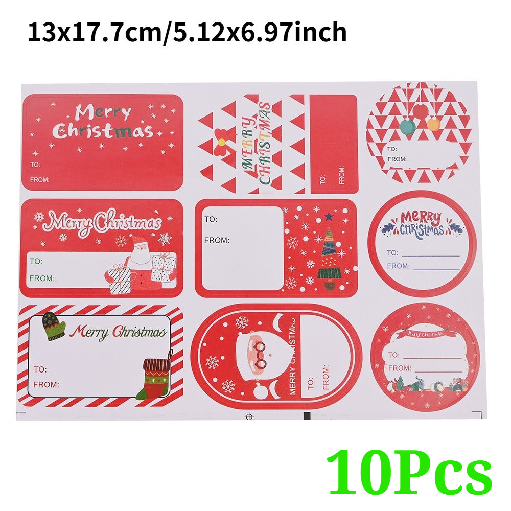 Merry Christmas Rectangular Stickers