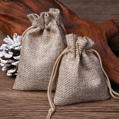 Linen Drawstring Gift Bags