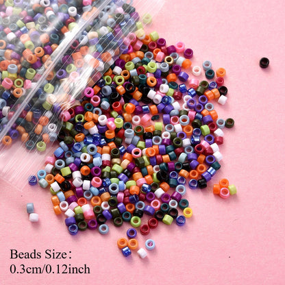 100g/bag 3mm Antique Finish Glass Seed Beads