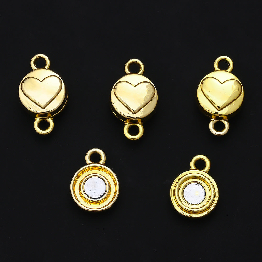 Heart Magnetic Clasp Connectors